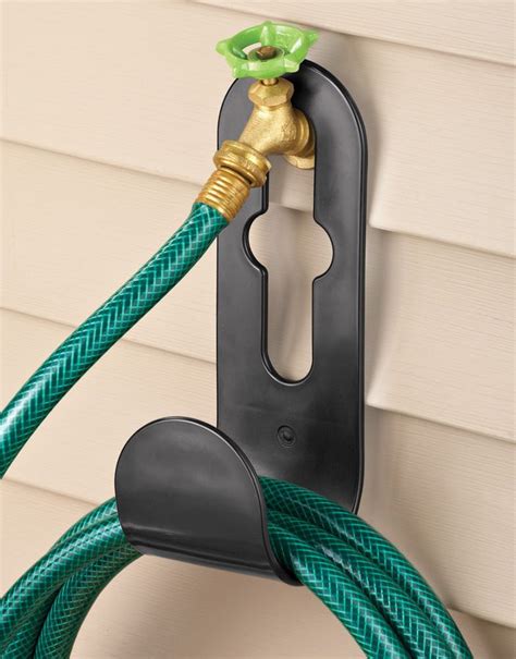 metal brackets for hanging up water hose outside|65 ft garden hose hangers.